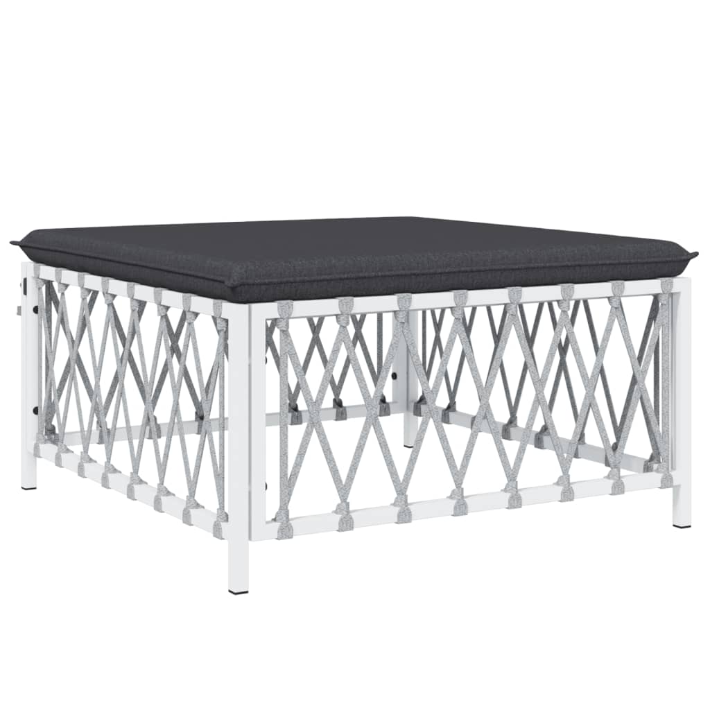 6-Delige Loungeset Met Kussens Staal 1
