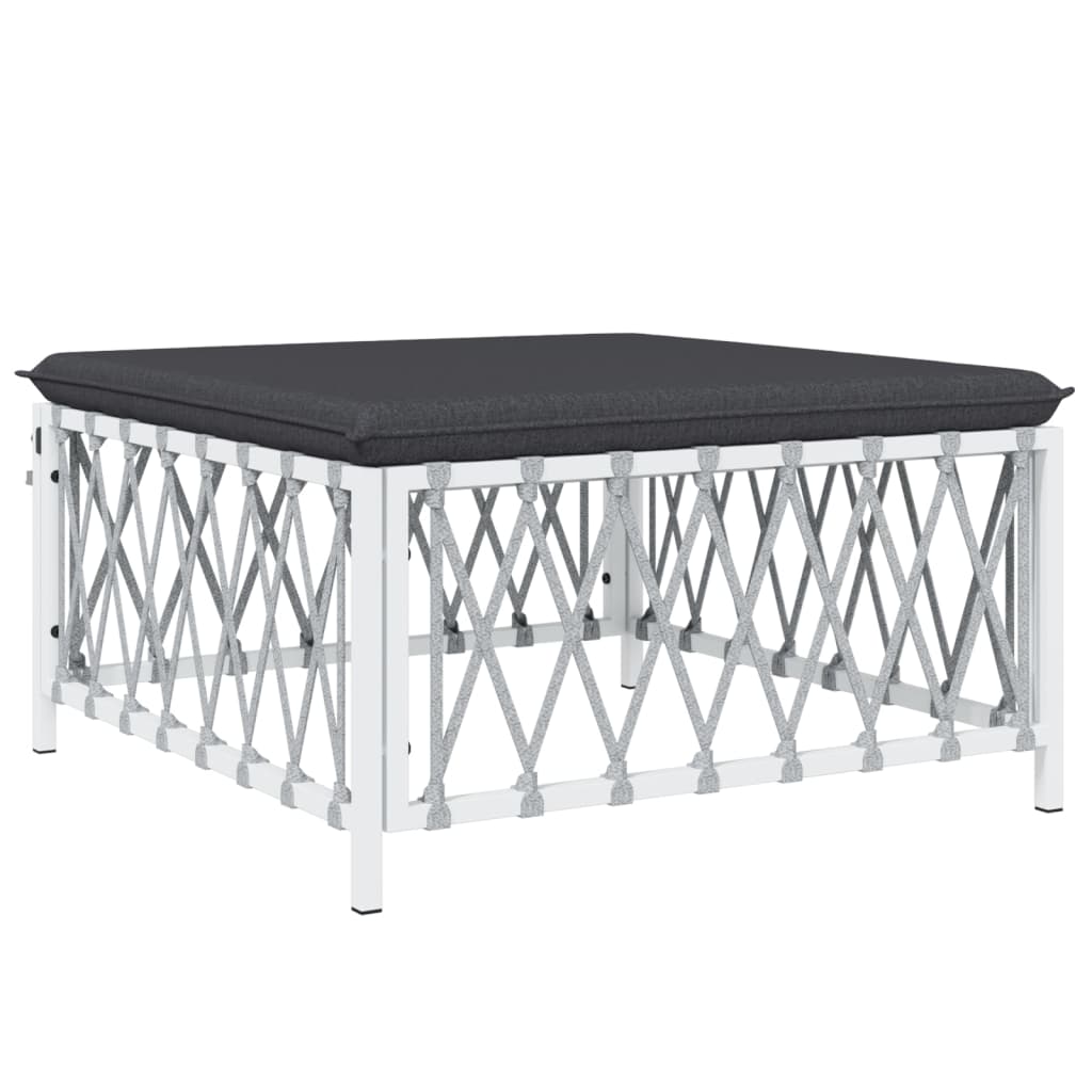 7-Delige Loungeset Met Kussens Staal 1
