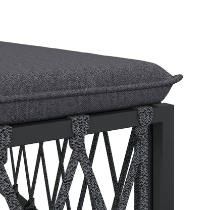 7-Delige Loungeset Met Kussens Staal Kleurig 1