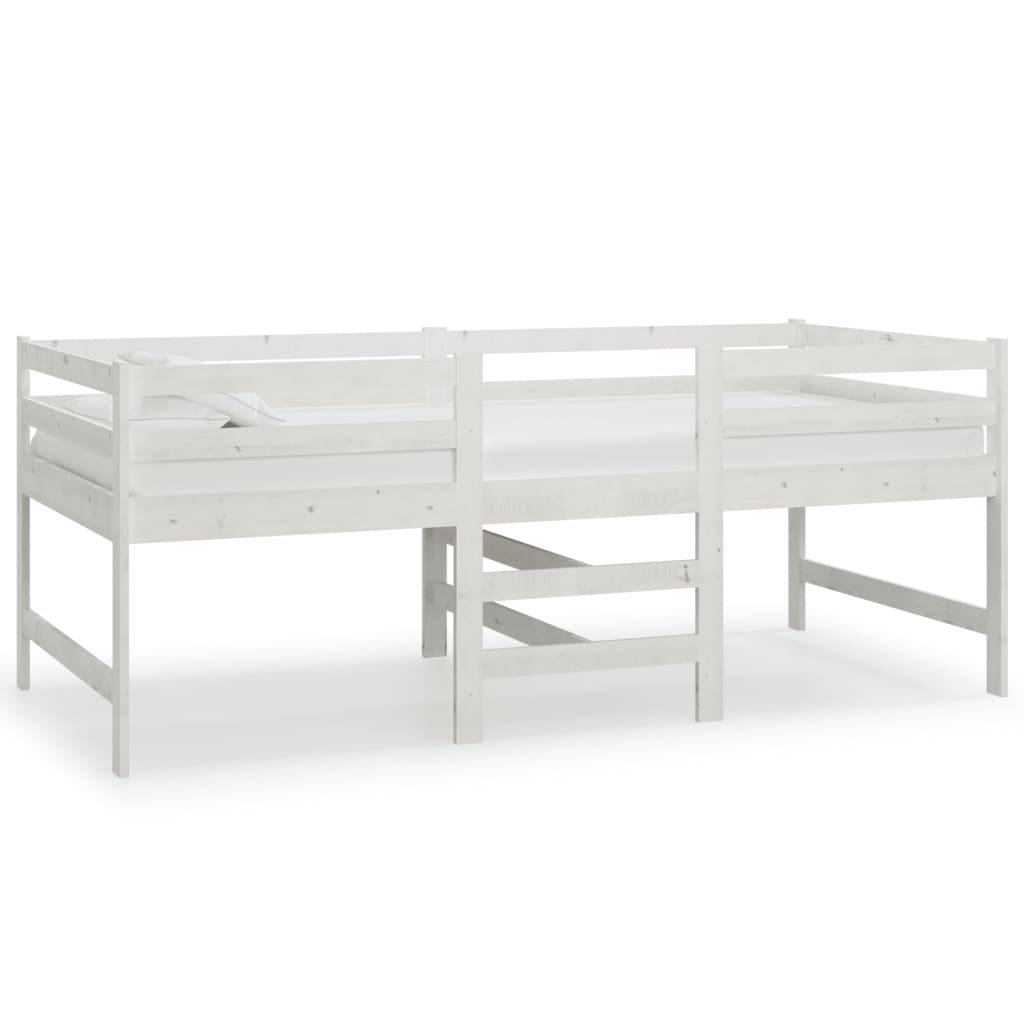 Bedframe Massief Grenenhout Wit