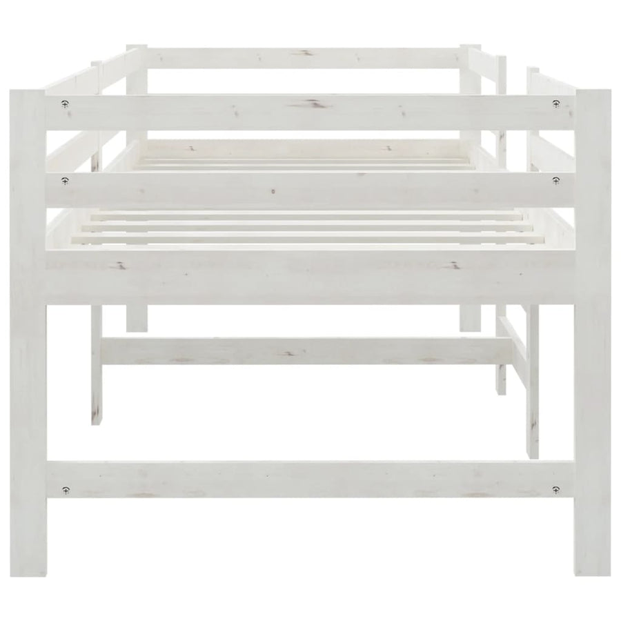 Bedframe Massief Grenenhout Wit