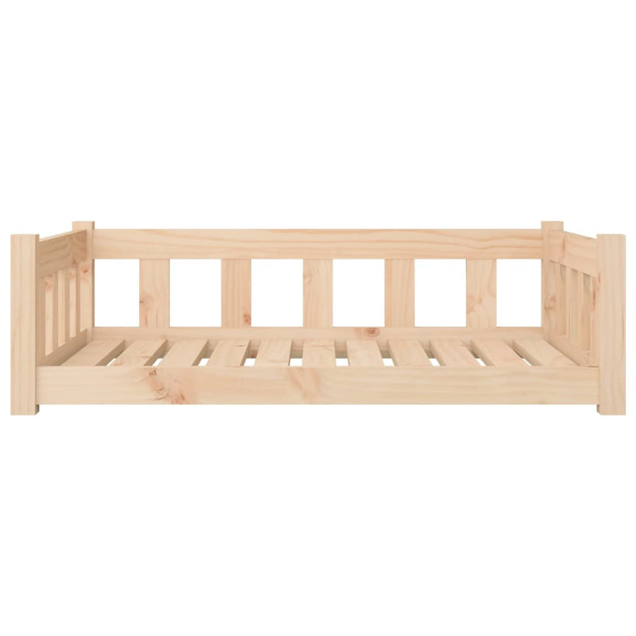 Hondenmand 95,5x65,5x28 cm massief grenenhout 95.5 x 65.5 x 28 cm Naturel