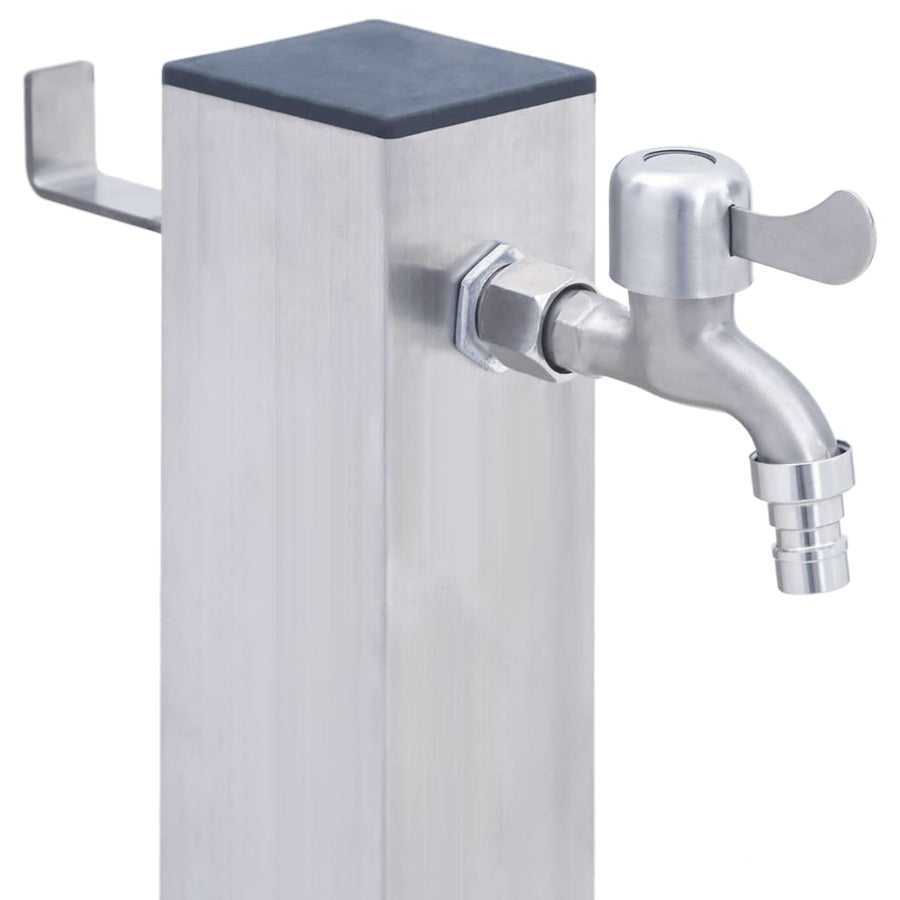 Waterzuil Roestvrij Staal 40 cm Vierkant