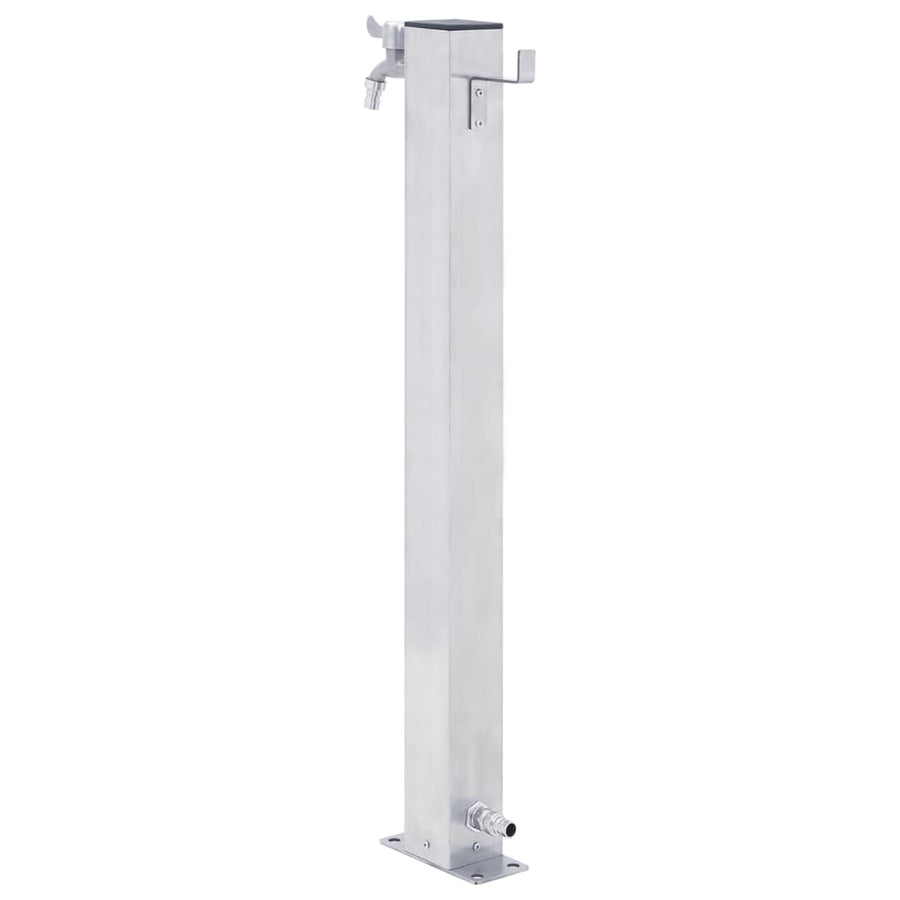 Waterzuil Roestvrij Staal 60 cm Vierkant