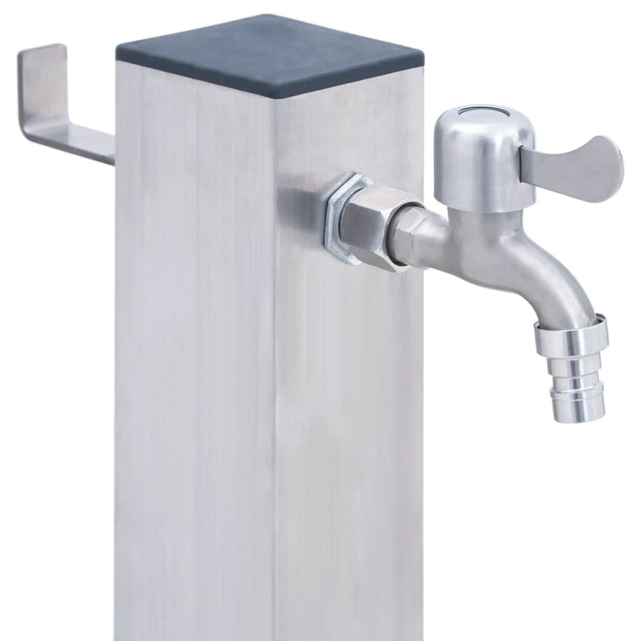 Waterzuil Roestvrij Staal 60 cm Vierkant