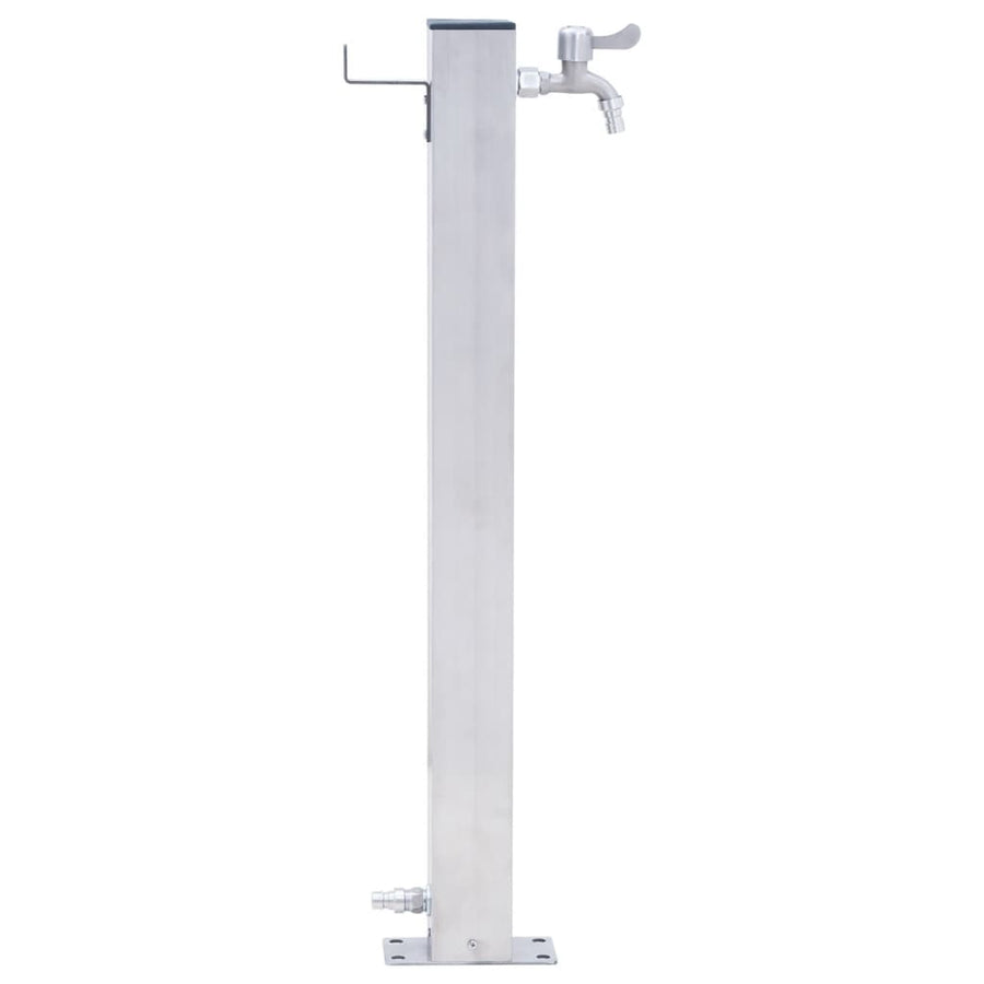 Waterzuil Roestvrij Staal 80 cm Vierkant