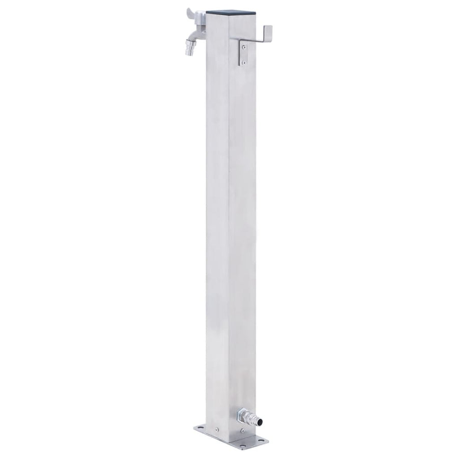 Waterzuil Roestvrij Staal 80 cm Vierkant