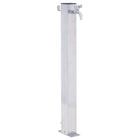 Square water pillar 100 cm stainless steel
