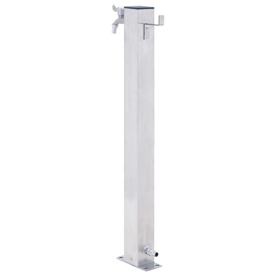 Waterzuil Roestvrij Staal 100 cm Vierkant
