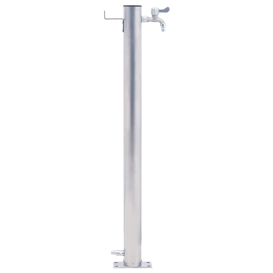 Waterzuil Roestvrij Staal 100 cm Rond