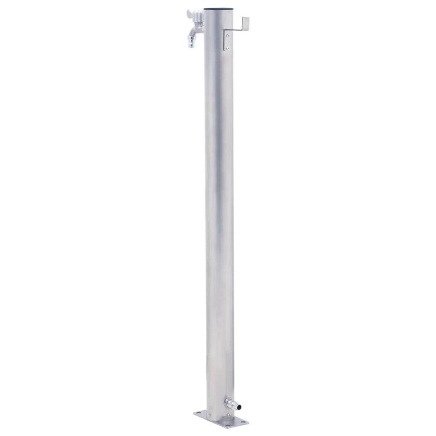 Waterzuil Roestvrij Staal 100 cm Rond