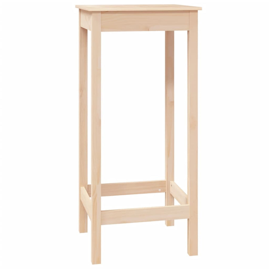 Bartafel Massief Grenenhout 50 x 50 x 110 cm Naturel