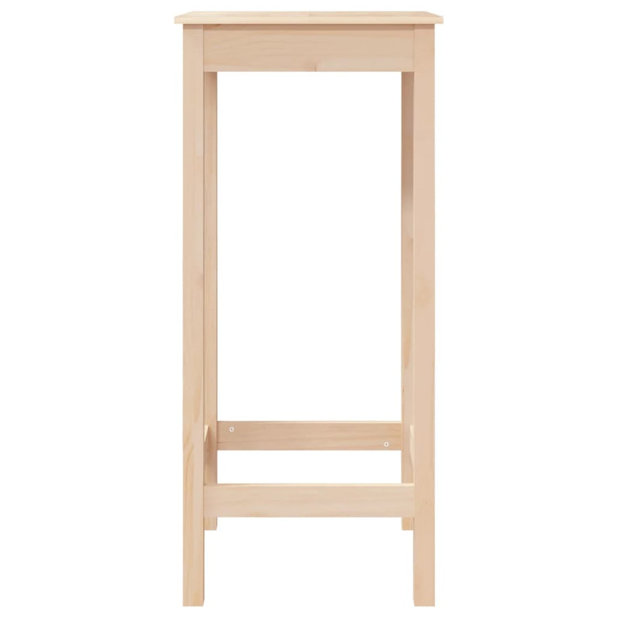 Bartafel Massief Grenenhout 50 x 50 x 110 cm Naturel