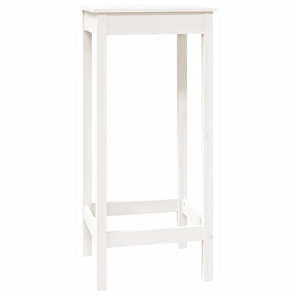 Bartafel Massief Grenenhout 50 x 50 x 110 cm Wit