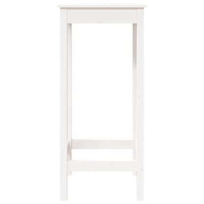 Bartafel Massief Grenenhout 50 x 50 x 110 cm Wit