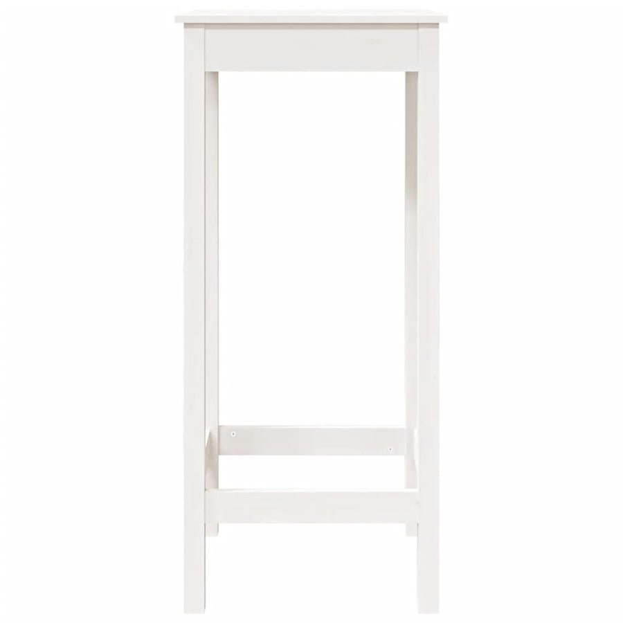 Bartafel Massief Grenenhout 50 x 50 x 110 cm Wit