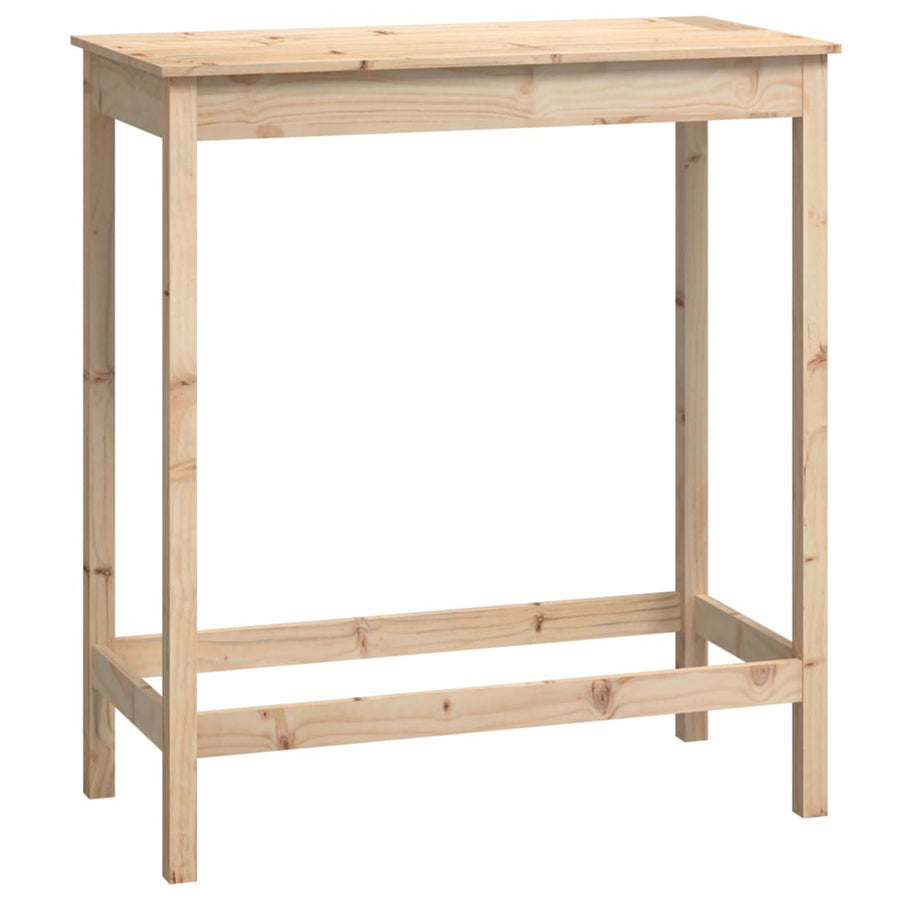 Bartafel Massief Grenenhout 100 x 50 x 110 cm Naturel