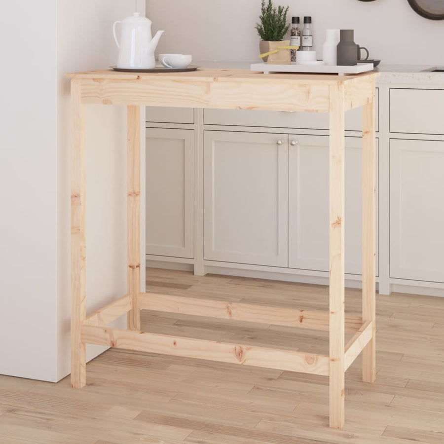 Bartafel Massief Grenenhout 100 x 50 x 110 cm Naturel