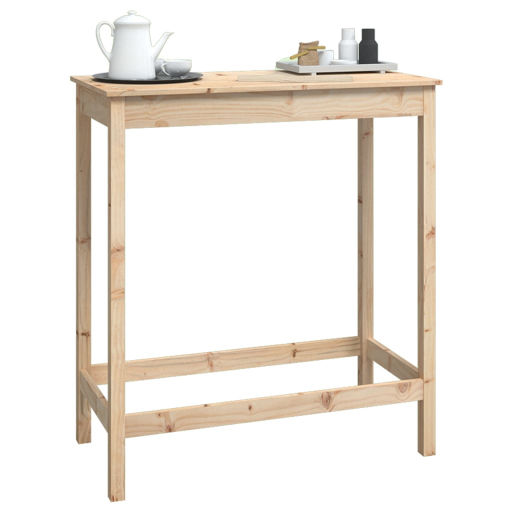 Bartafel Massief Grenenhout 100 x 50 x 110 cm Naturel