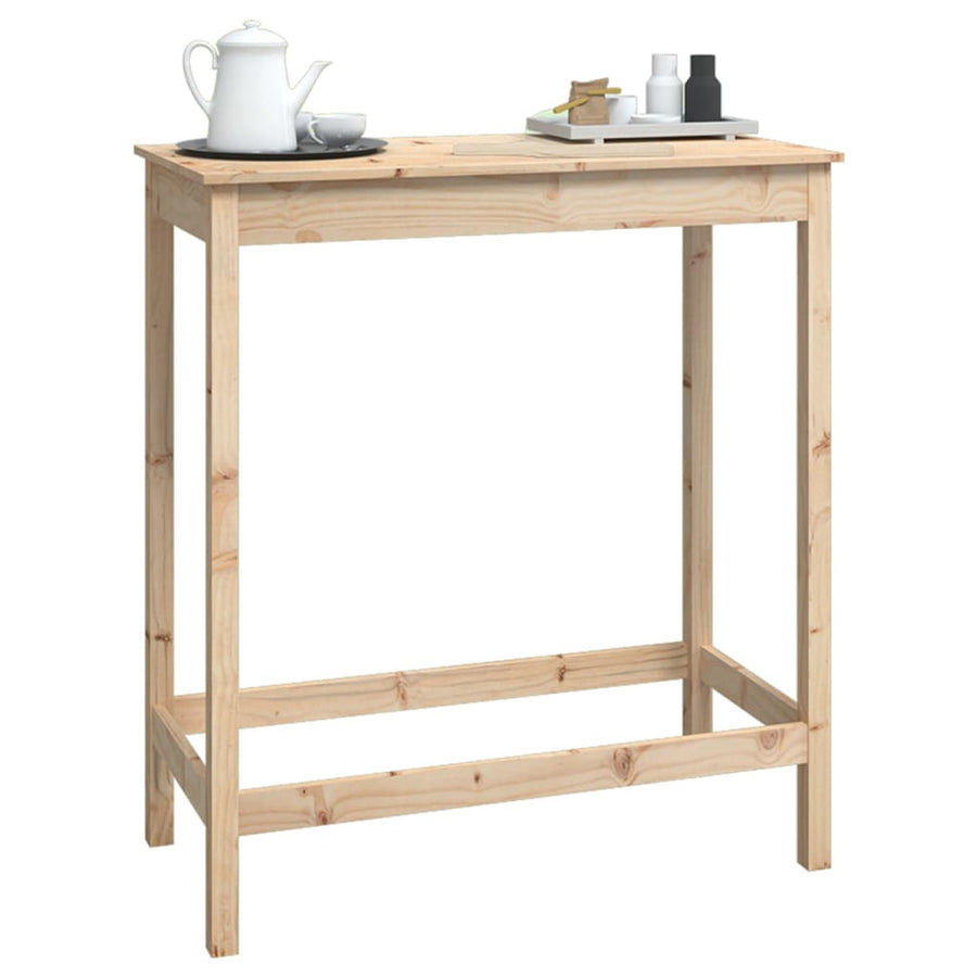 Bartafel Massief Grenenhout 100 x 50 x 110 cm Naturel