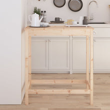 Bartafel Massief Grenenhout 100 x 50 x 110 cm Naturel