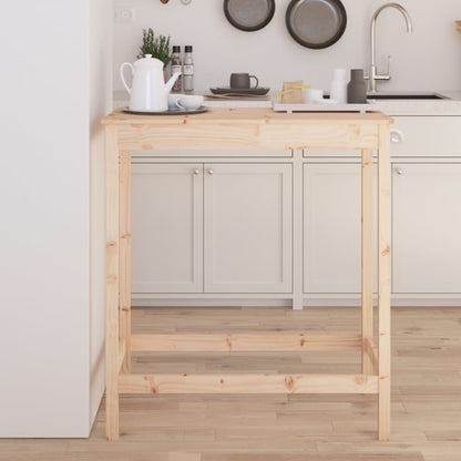 Bartafel Massief Grenenhout 100 x 50 x 110 cm Naturel