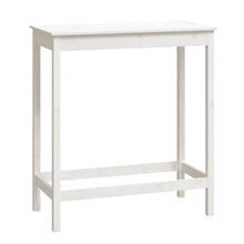 Bartafel Massief Grenenhout 100 x 50 x 110 cm Wit