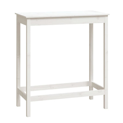 Bartafel Massief Grenenhout 100 x 50 x 110 cm Wit