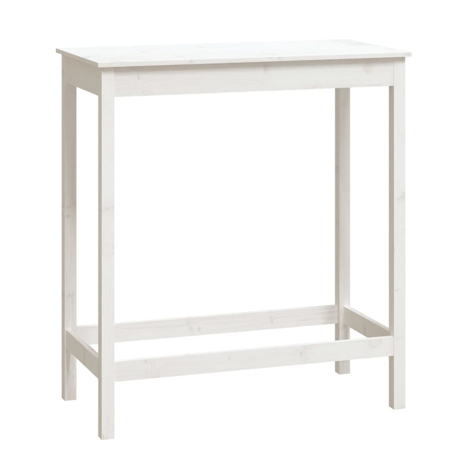 Bartafel Massief Grenenhout 100 x 50 x 110 cm Wit