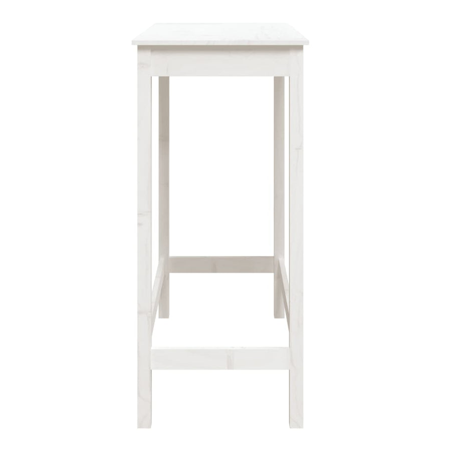 Bartafel Massief Grenenhout 100 x 50 x 110 cm Wit