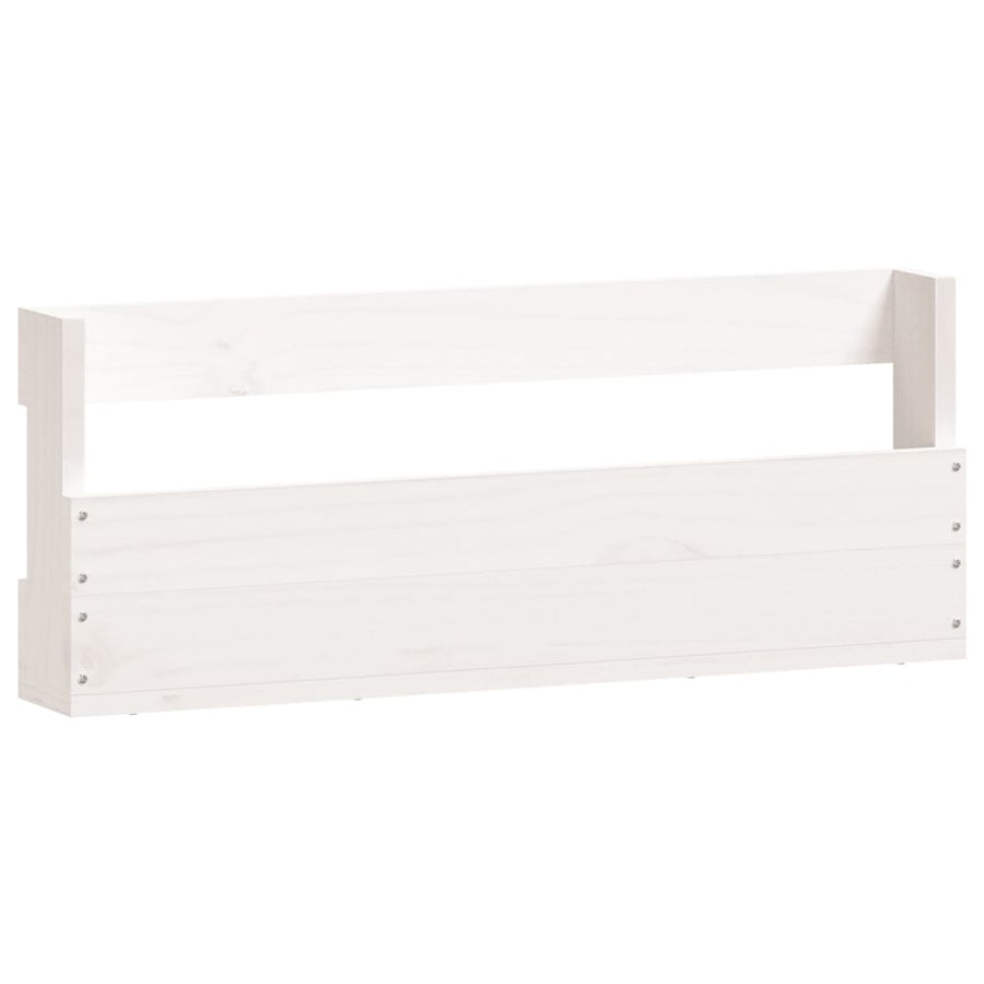 Schoenenrekken Massief Grenenhout Wit 59 x 9 x 23 cm