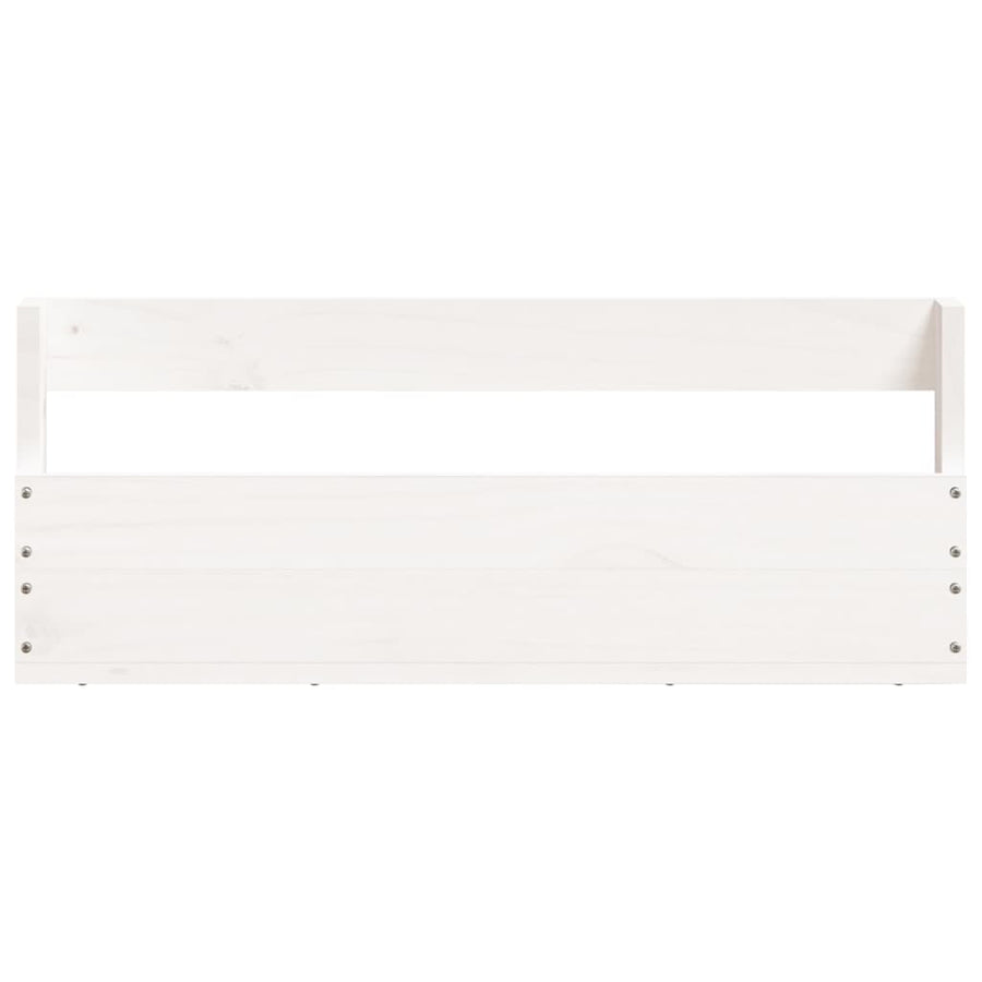 Schoenenrekken Massief Grenenhout Wit 59 x 9 x 23 cm