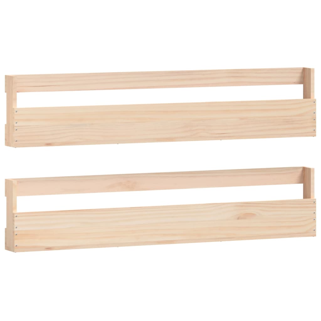 Wandschoenenrekken Massief Grenenhout Naturel 110 x 9 x 23 cm