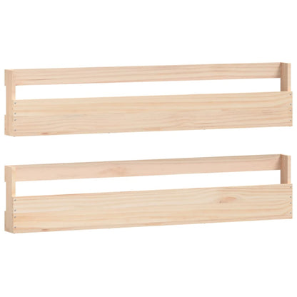 Wandschoenenrekken Massief Grenenhout Naturel 110 x 9 x 23 cm