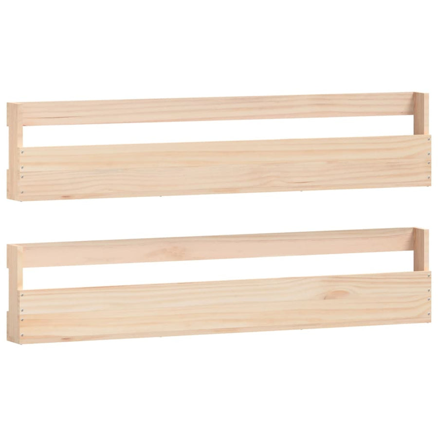 Wandschoenenrekken Massief Grenenhout Naturel 110 x 9 x 23 cm