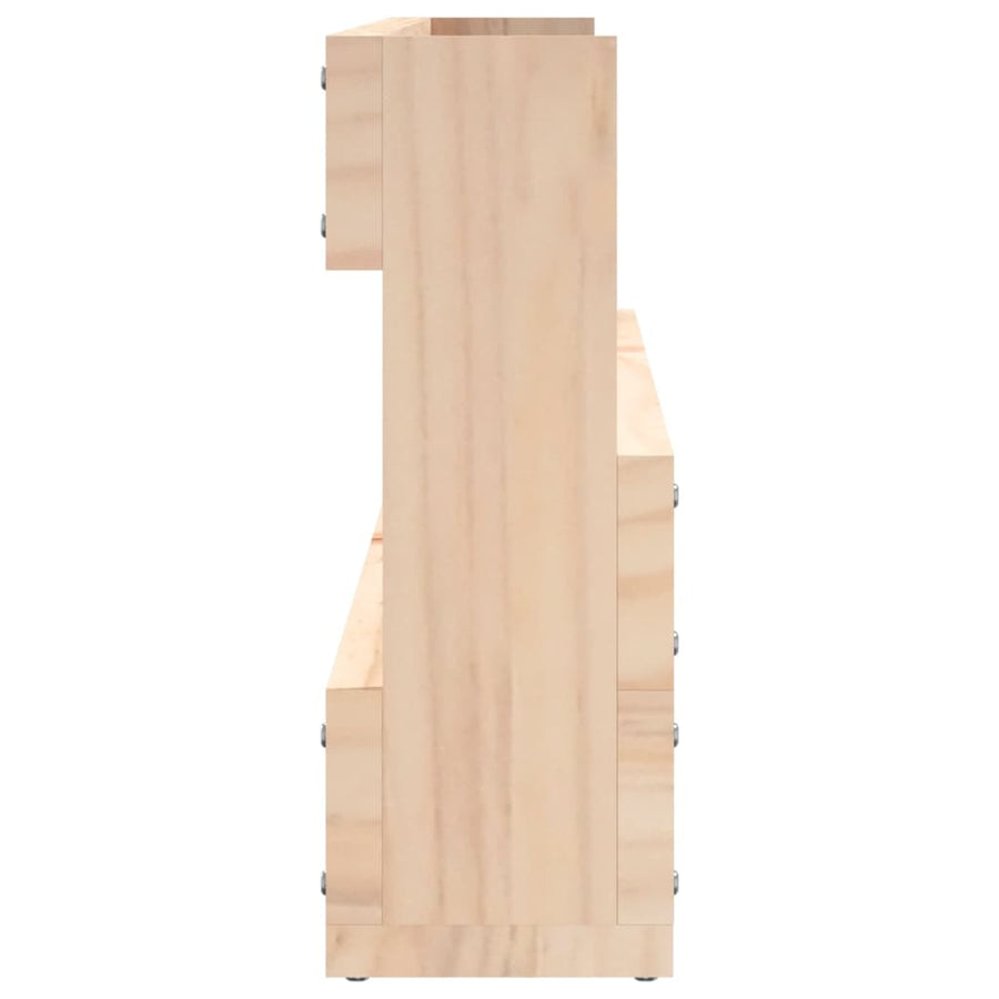 Wandschoenenrekken Massief Grenenhout Naturel 110 x 9 x 23 cm