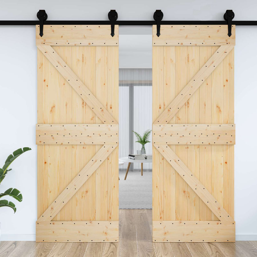 Deur NARVIK Naturel 70 x 210 cm Massief Grenenhout