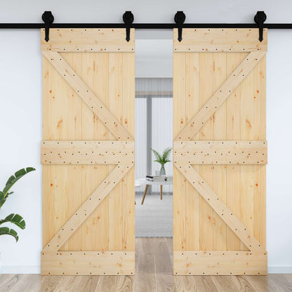 Deur NARVIK Naturel 85 x 210 cm Massief Grenenhout