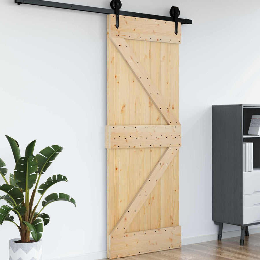 Deur NARVIK Naturel 95 x 210 cm Massief Grenenhout