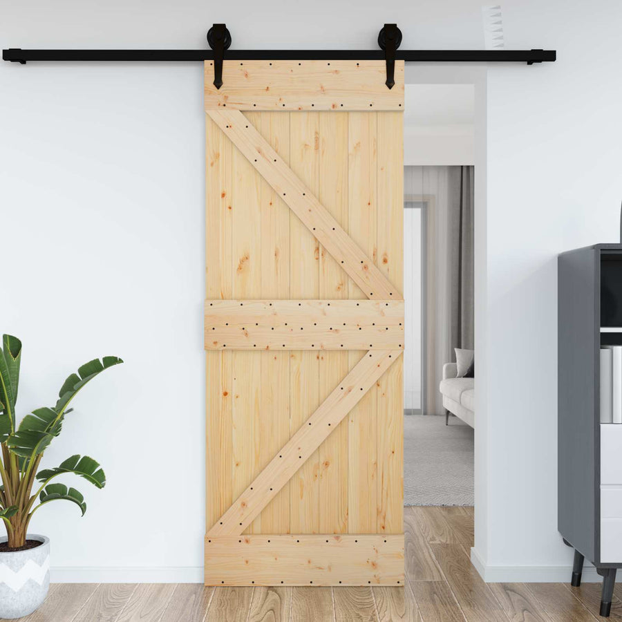 Deur NARVIK Naturel 95 x 210 cm Massief Grenenhout