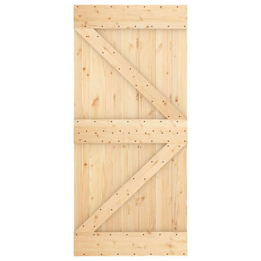 Deur NARVIK Naturel 95 x 210 cm Massief Grenenhout