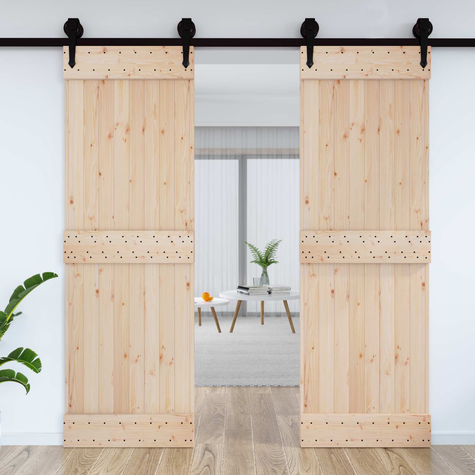 Deur NARVIK Naturel 70 x 210 cm Massief Grenenhout