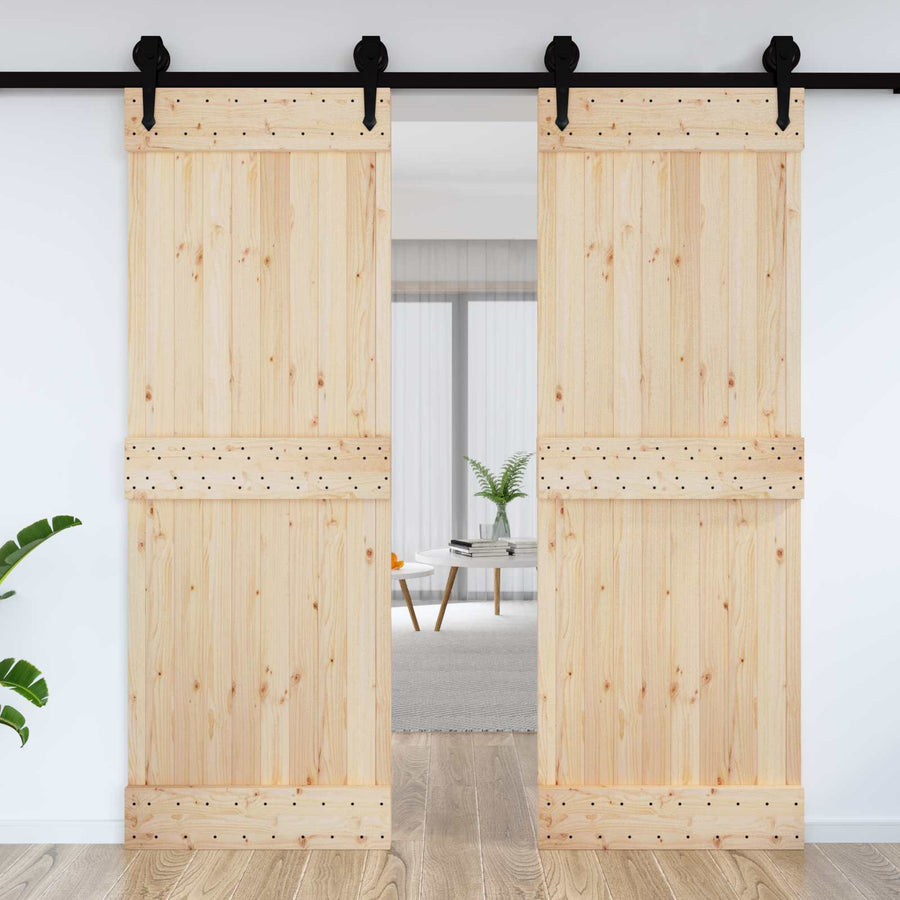 Deur NARVIK Naturel 80 x 210 cm Massief Grenenhout