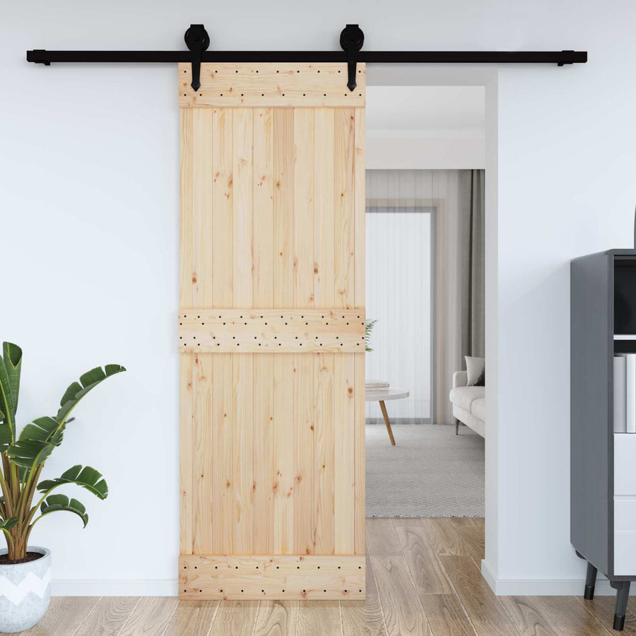 Deur NARVIK Naturel 80 x 210 cm Massief Grenenhout