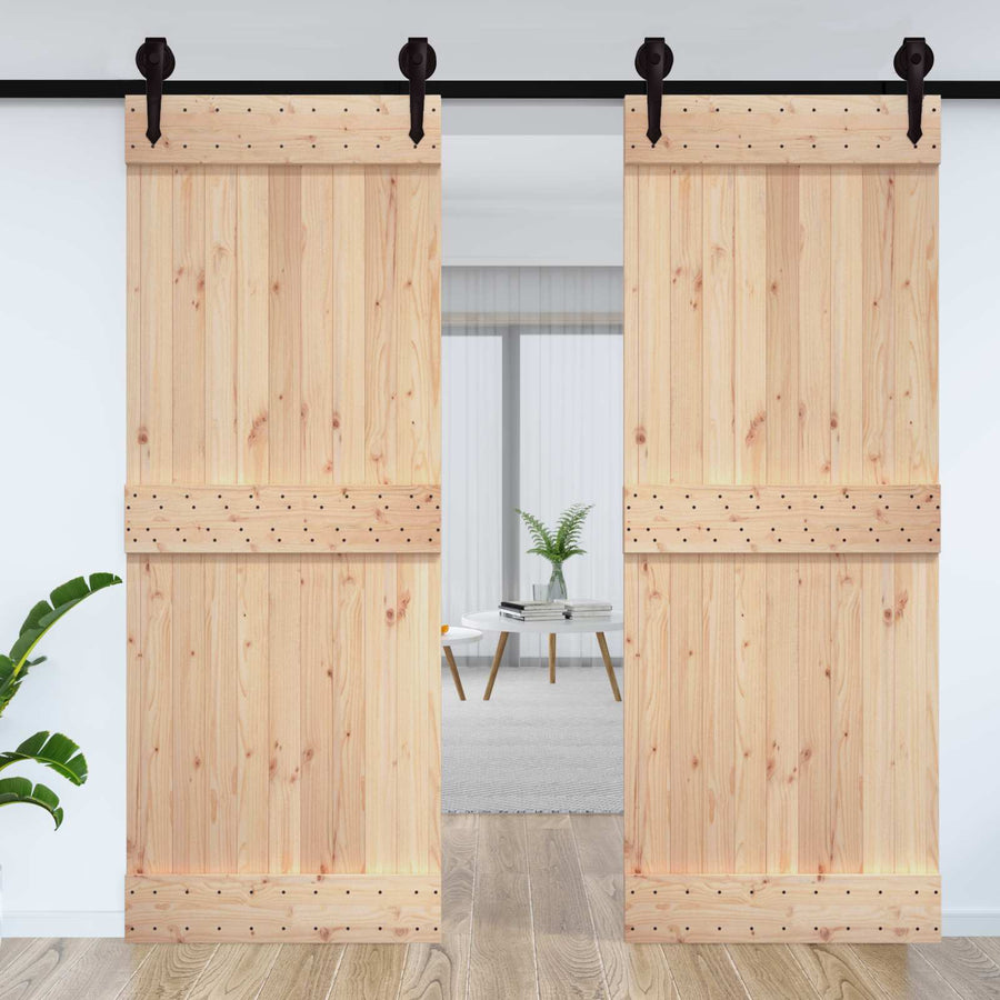 Deur NARVIK Naturel 85 x 210 cm Massief Grenenhout
