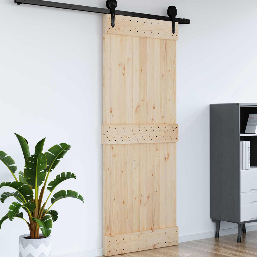 Deur NARVIK Naturel 90 x 210 cm Massief Grenenhout