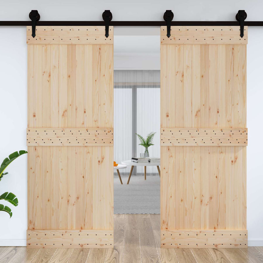 Deur NARVIK Naturel 90 x 210 cm Massief Grenenhout