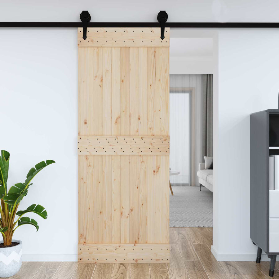 Deur NARVIK Naturel 90 x 210 cm Massief Grenenhout