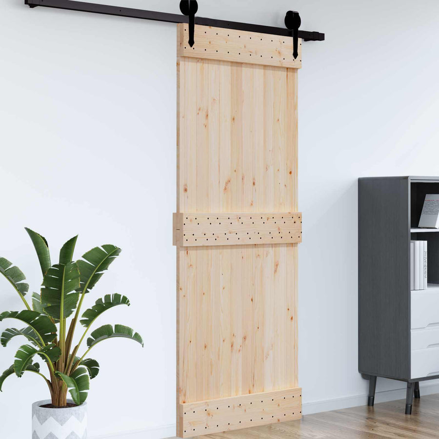 Deur NARVIK Naturel 95 x 210 cm Massief Grenenhout