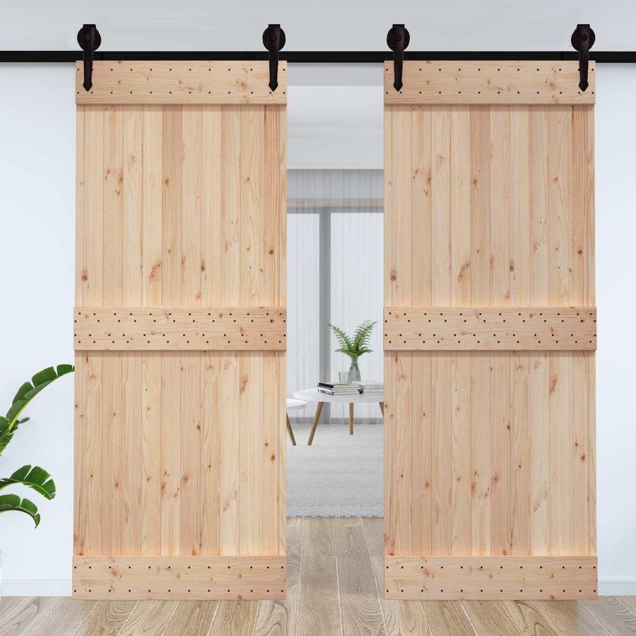 Deur NARVIK Naturel 95 x 210 cm Massief Grenenhout